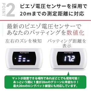 Amazon | PUTTIST Ⅱ Plus デジタルパターマット 室内 ゴルフ