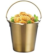 Natudeco Ice Bucket Stainless Steel Wine Chiller Champagne Buckets Beverage Bucket with Handles f...