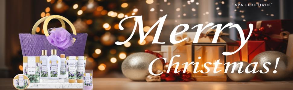 Pamper Gifts for Women-Spa Luxetique Spa Gift Set, 10pcs Lavender Bath Gift Set, Relaxing Bath Set with Bubble Bath, Body Lotion, Hand Cream, Mothers Day Gifts, Mum Birthday Gifts Christmas gifts 16 christmas