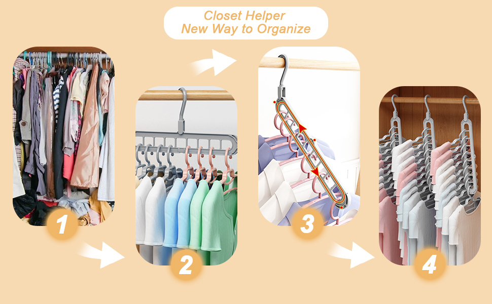 Closet Organizer and Storage, 5 Pack Multifunction Sturdy