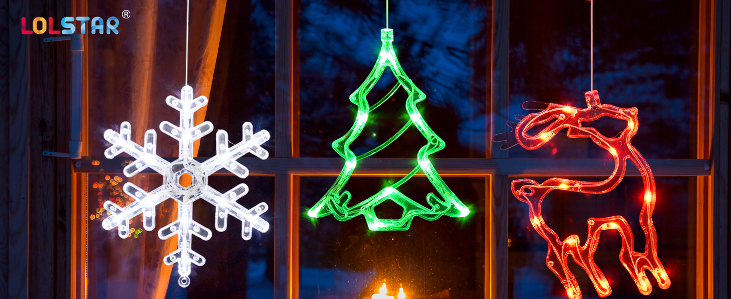 Christmas window lights