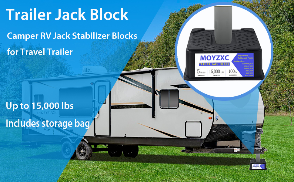 MOYZXC Trailer Jack Block 2 Pack Camper RV Jack Stabilizer