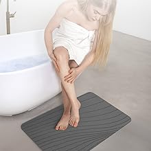 stone bath mat