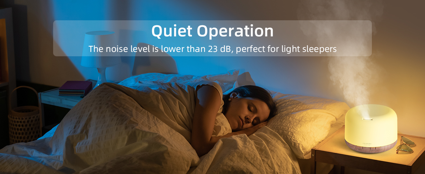 ASAKUKI Smart WiFi Essential Oil Diffuser, App and Voice Control