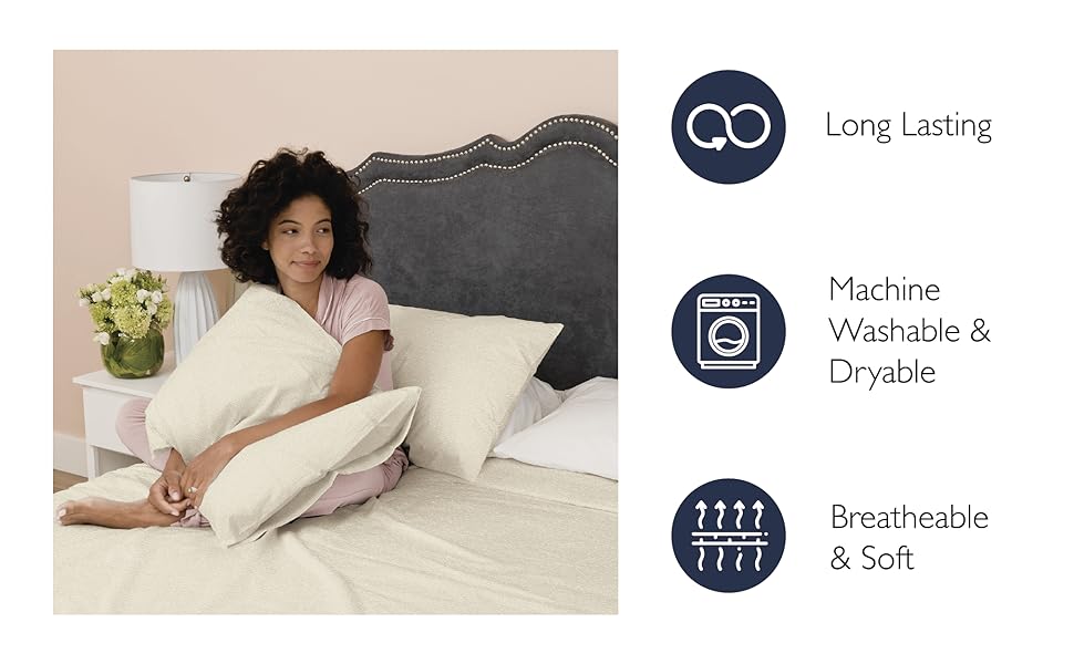 Ella Jayne Jersey Knit Sheets Set (4pc), Cotton Tshirt Soft