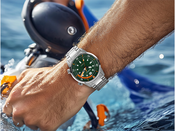 Amazon.co.jp: BERNY ダイバーズウォッチ 腕時計 メンズ メンズ