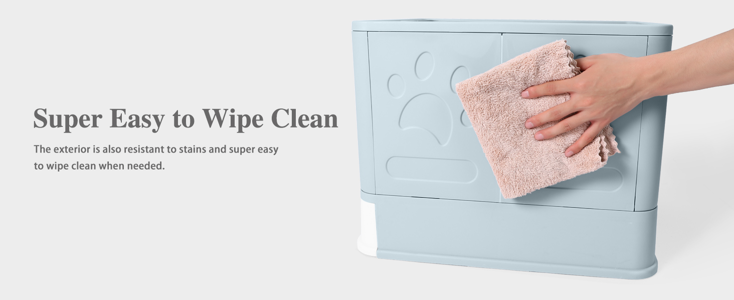 Bolux Foldable Cat Litter Box with Lid, Extra Large Litter