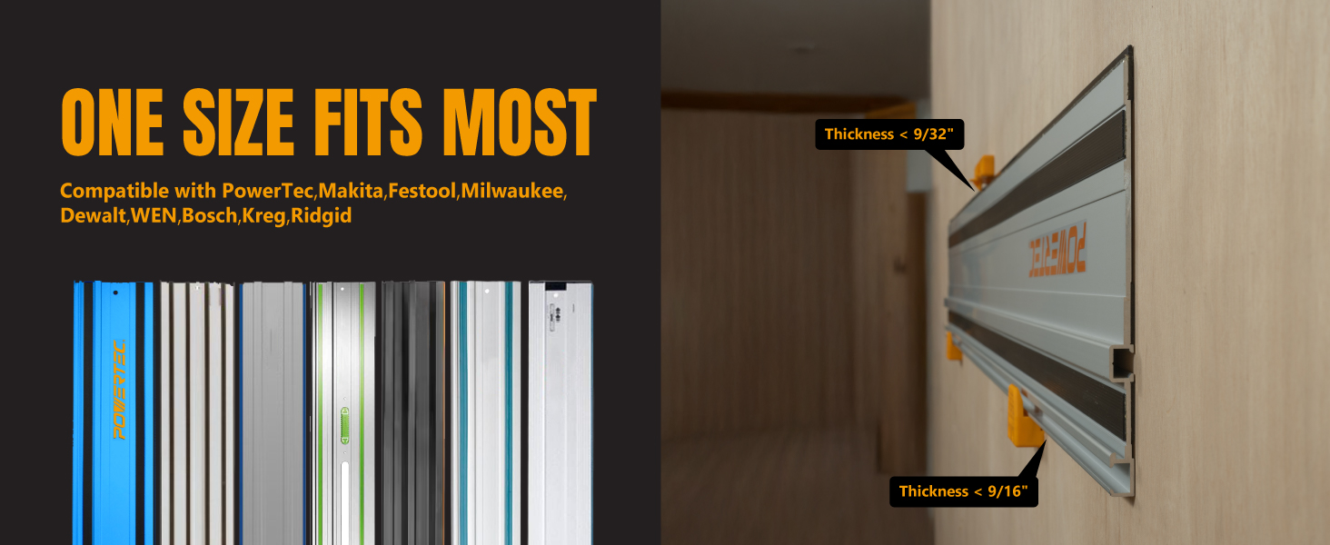 track saw guide rail holder