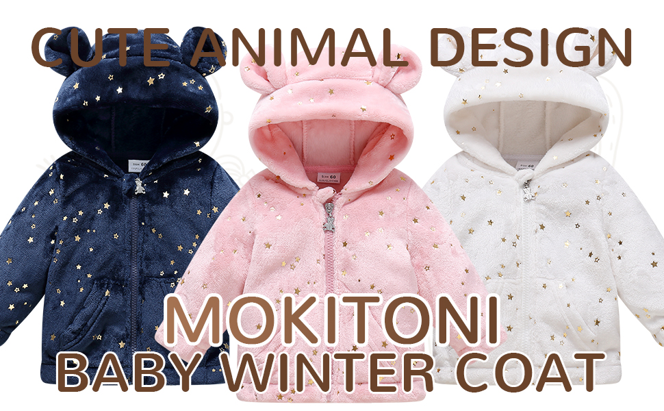 Baby Girl Warm Fleece Zipper Jacket Toddler Winter Pink Thick 12-18 Months Coat