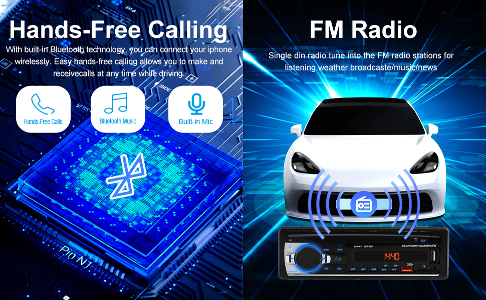 Car Stereo Single Din