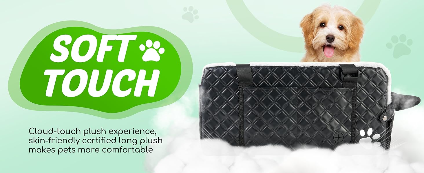 Center Console Dog Car Seat for Small Dogs