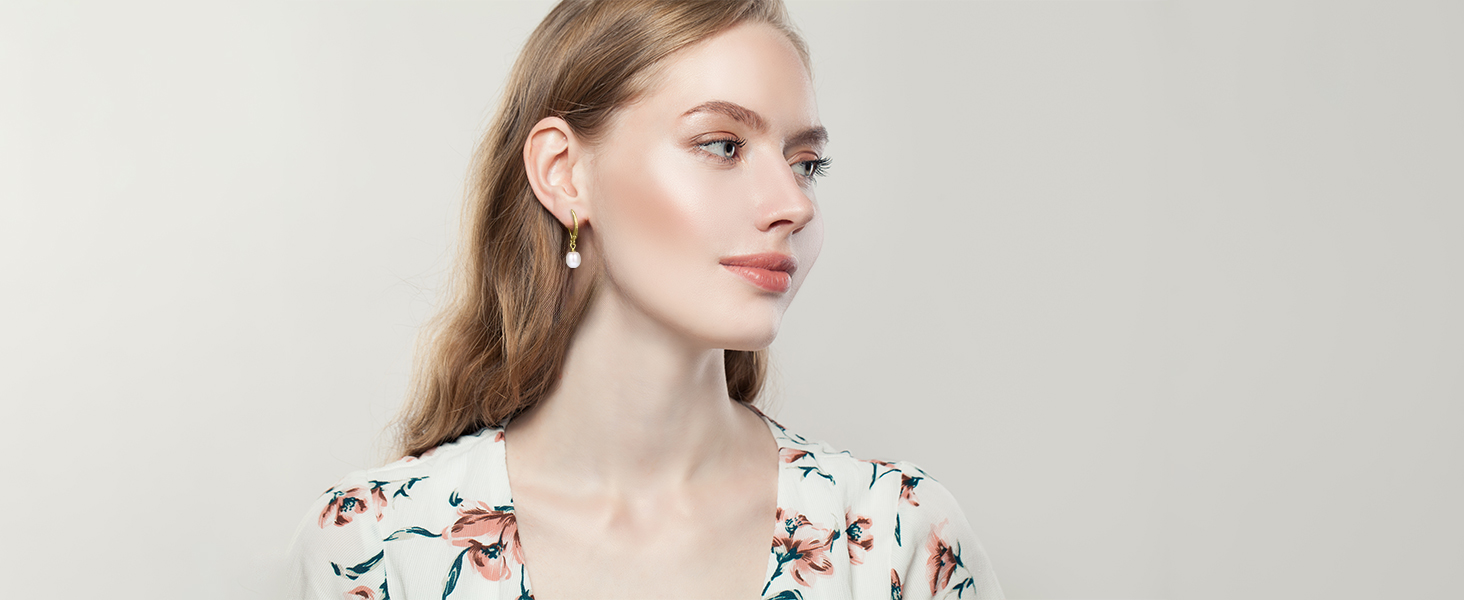 pearl earrings dangle