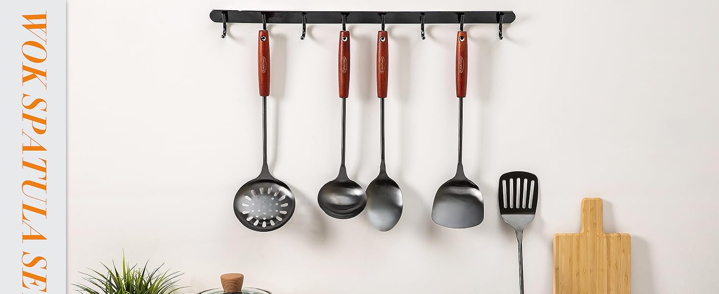 wok spatulas set 4pcs