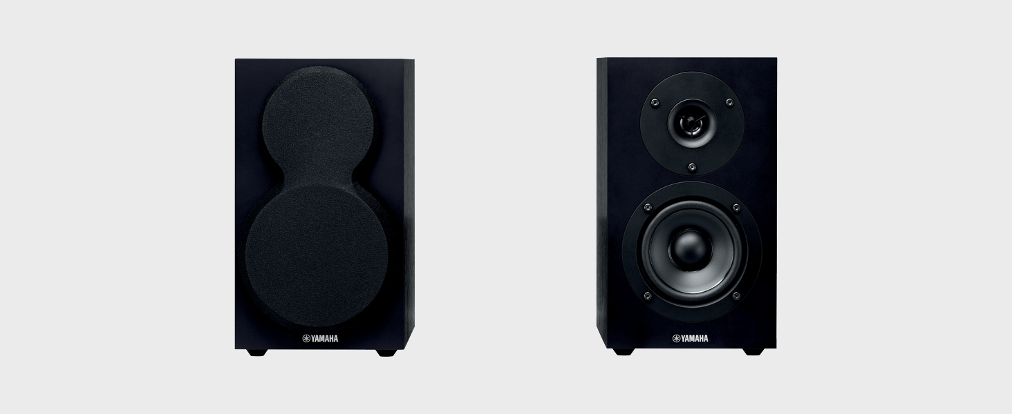 Yamaha NS-BP150 Pair of Bookshelf Speakers with 2-Way Bass Reflex ...