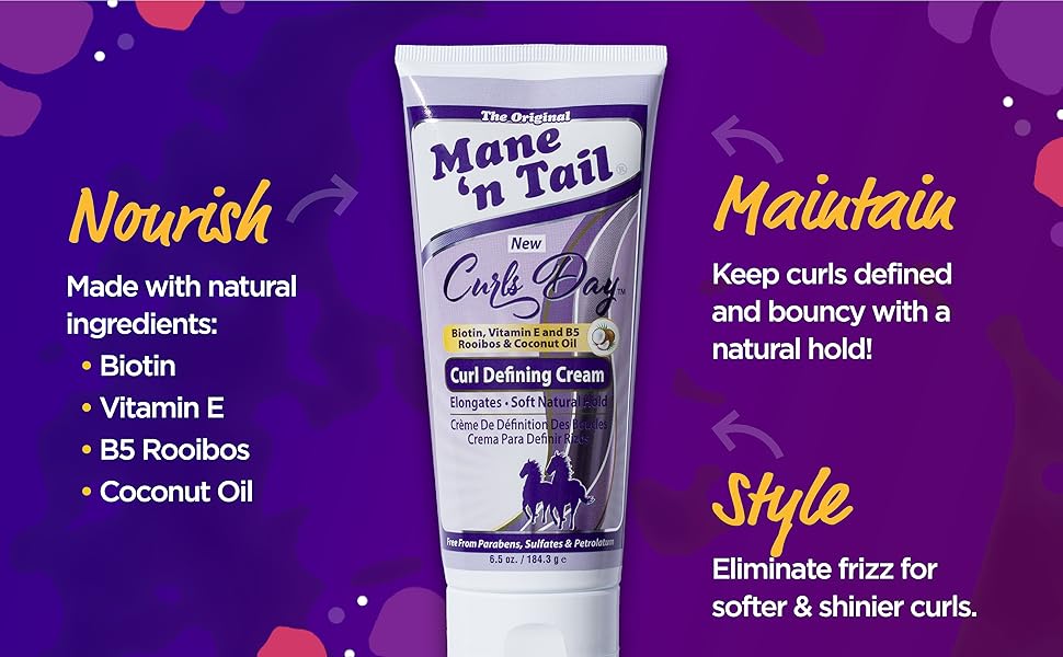 Nourish, maintain, and style your curls