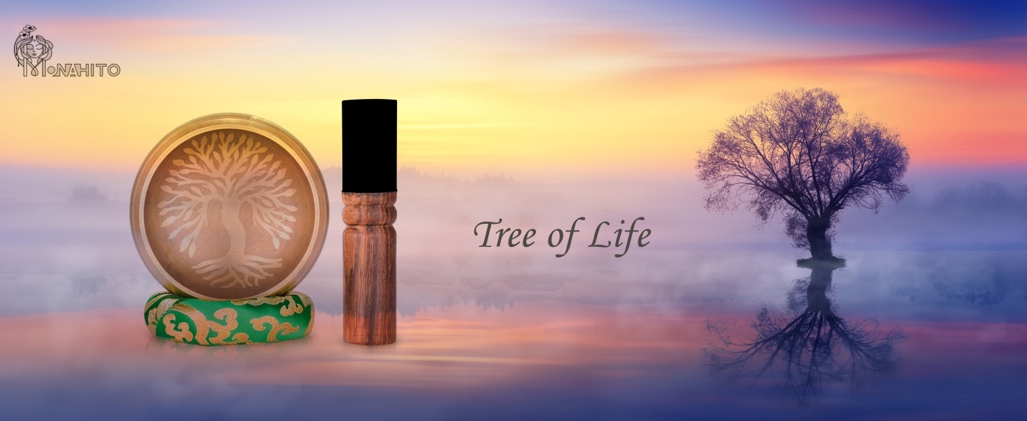 MONAHITO® Tibetan Singing Bowl Set Himalayan Meditation