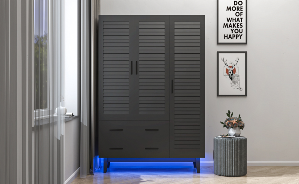 Armario ropero de 3 puertas