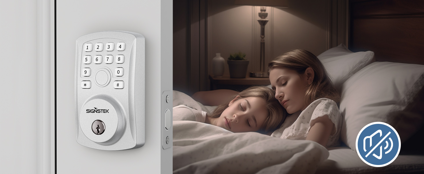 Signstek Fingerprint Door Lock, Keyless Entry Smart Door Lock