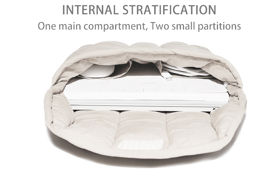 quilted surface mac notebook large pro air pillow pouch gift funda para portátil suave y acolchada