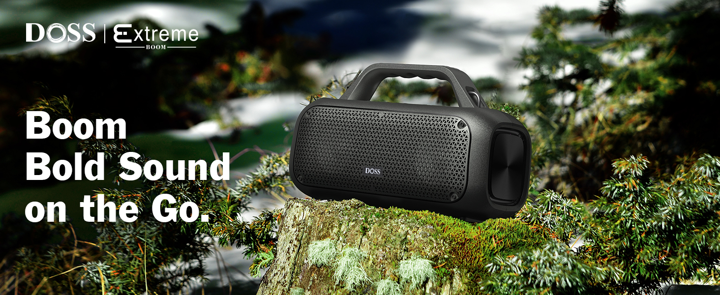 DOSS Bluetooth Speaker, Extreme Boom Outdoor Speaker with IPX6