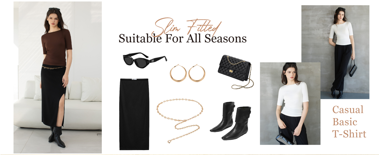 half sleeve tee women