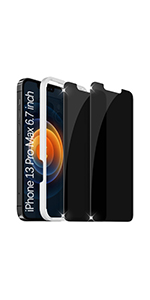 iphone 13 pro max privacy screen protector 