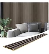 Art3d Slat Wall Panel for Modern Decor, Acoustic Diffuser Panel, 8-Pack 96 x 6in. Grey Oak