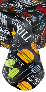 Grill King Vinyl tablecloth
