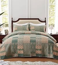 Juego de edredón floral con diseño paisley