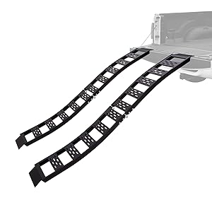 Black Widow Aluminum S-Curve Dual Runner Folding ATV Ramps AFS-3018-B