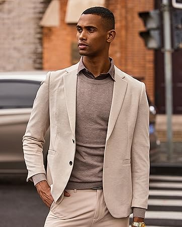 Herren Langarm-Strickpullover mit Rundhalsausschnitt, Rippstrickpullover, Business-Pullover
