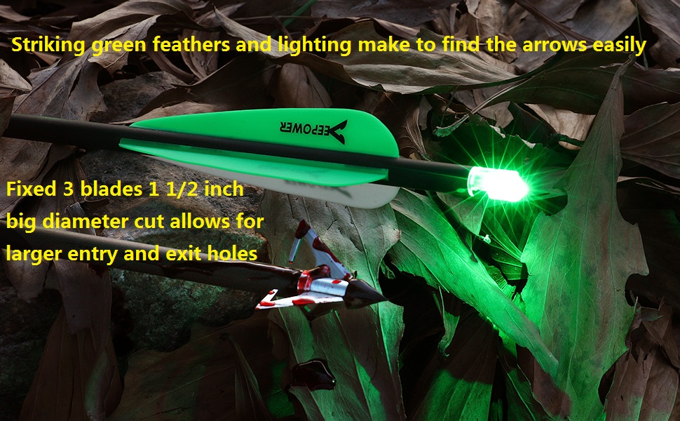 DEEPOWER Crossbow Bolts 20 22 inch for Hunting and Outdoor