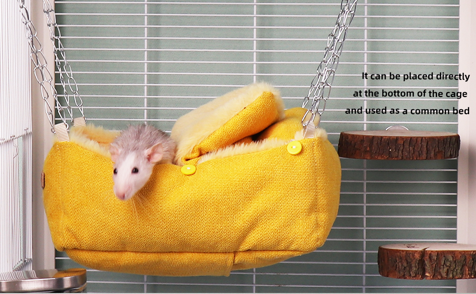 Rat Hammock for Cage, Guinea Pig Hideout Small Animal