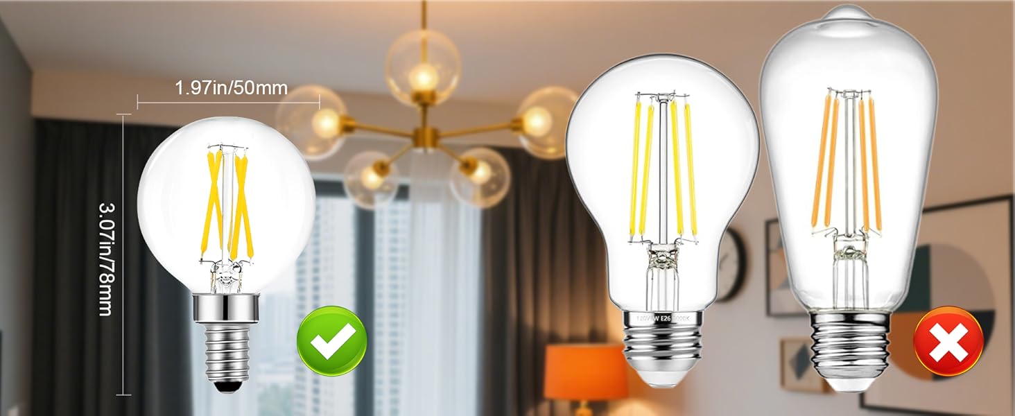 G50 6W LED Light Bulbs