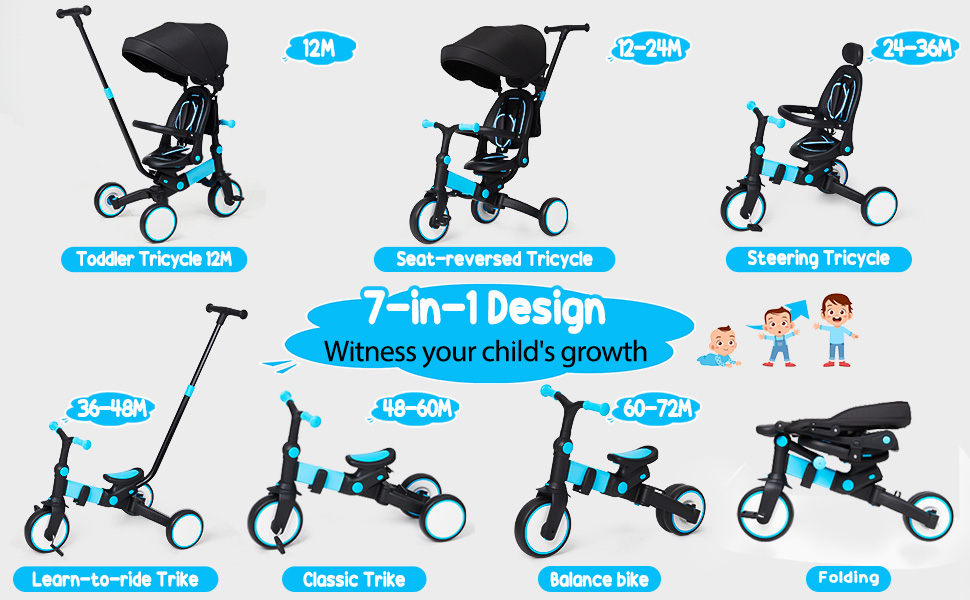 foldable baby tricycle