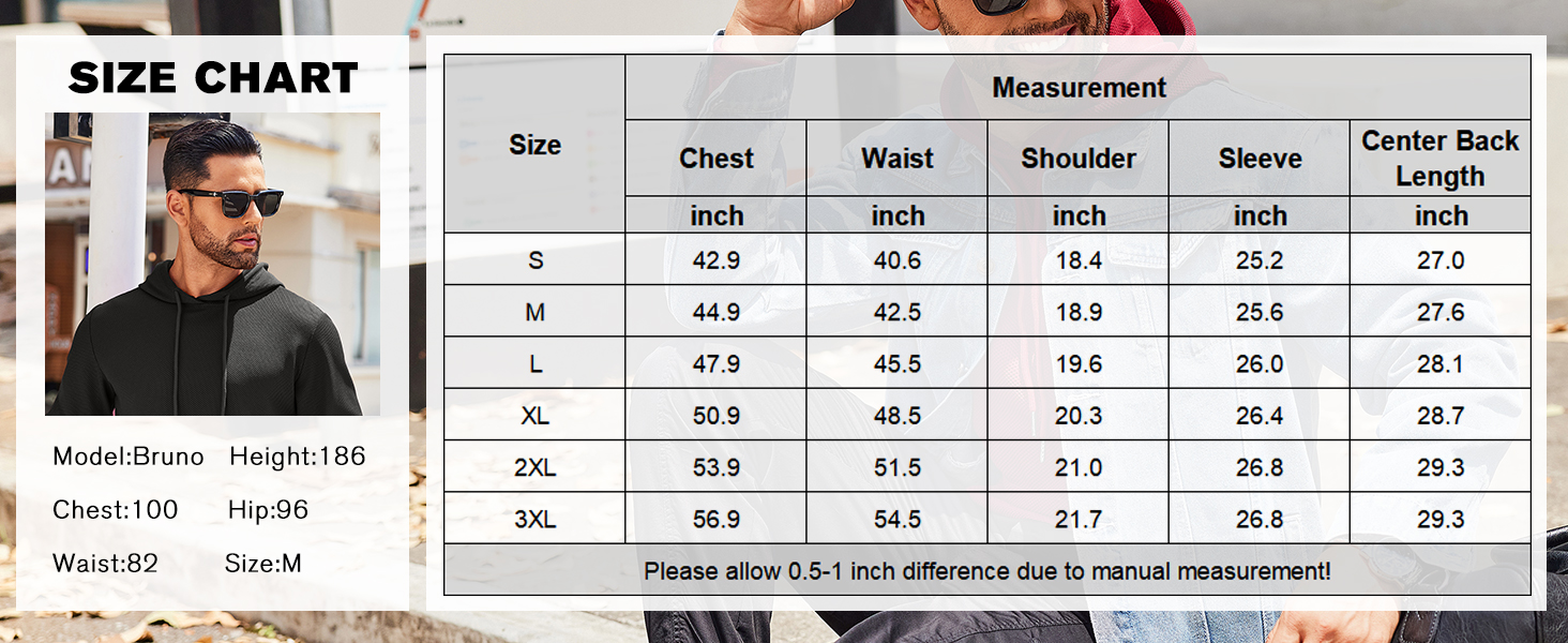 mens waffle knit hoodie