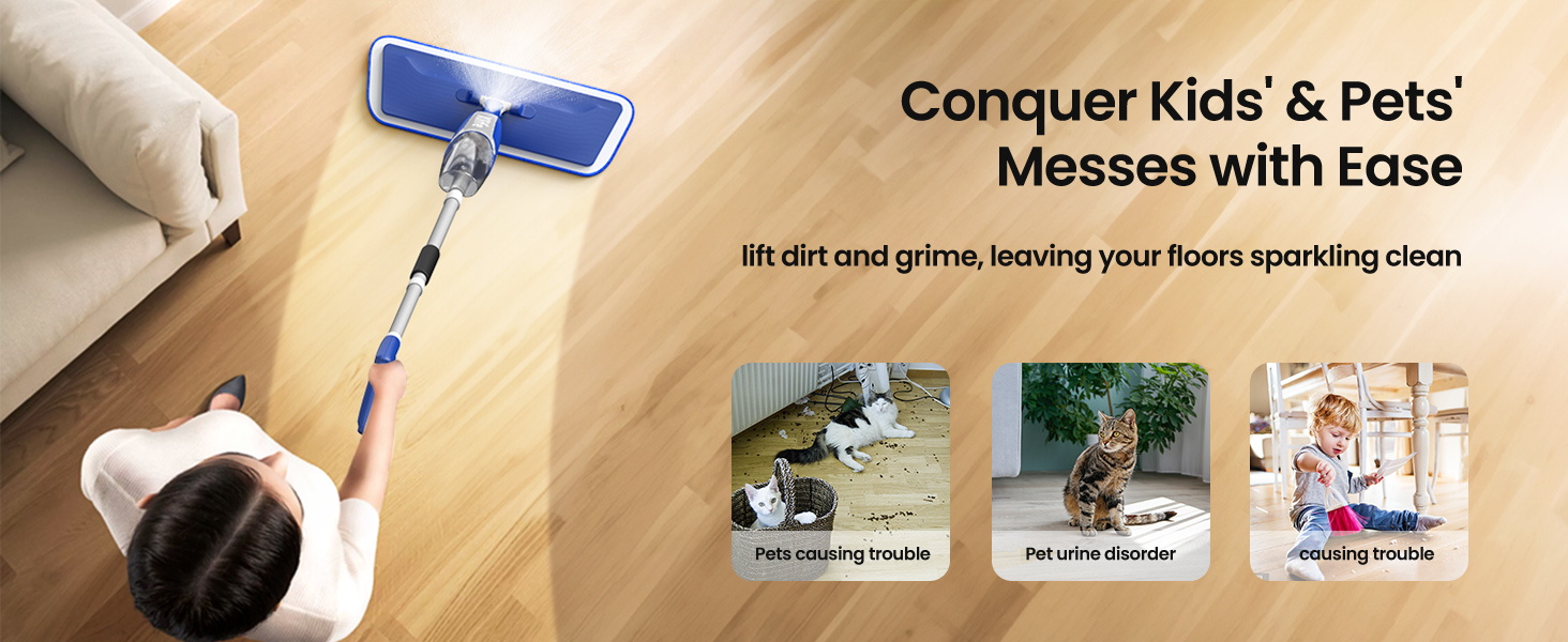 Conquer Kids' & Pets' Messes with Ease