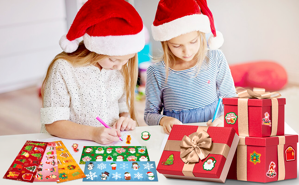 christmas stickers bulk for kids