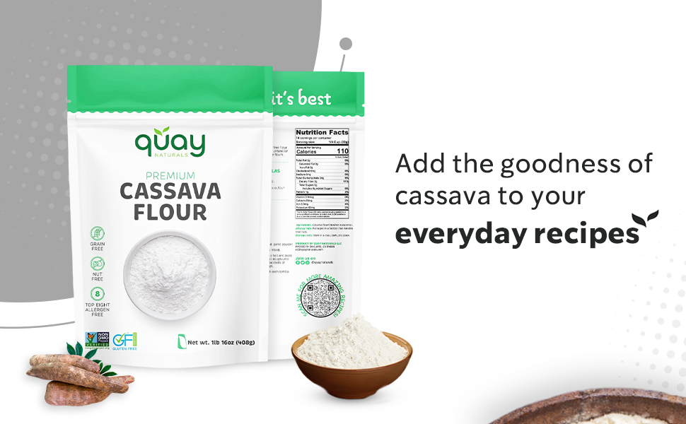Cassava Flour Gluten Free & GrainFree Flour for Baking