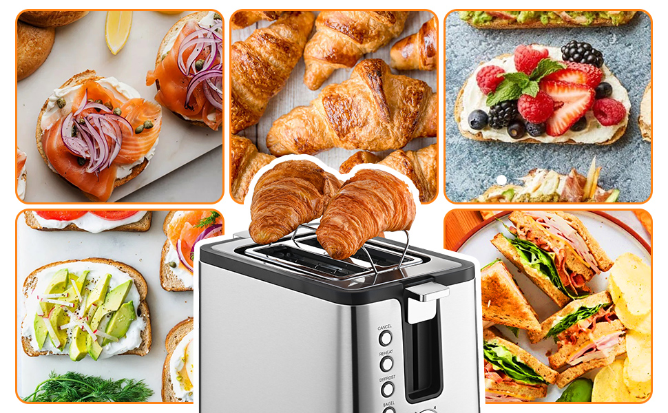 Toaste White Bread Wheat Bread English Muffins Waffle Sandwich Croissant