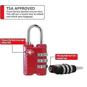 TSA-ACCEPTED TRAVEL LOCK