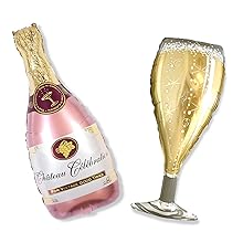 50th Birthday Decorations for Women champagne foil balloons womens 50th birthday decorations