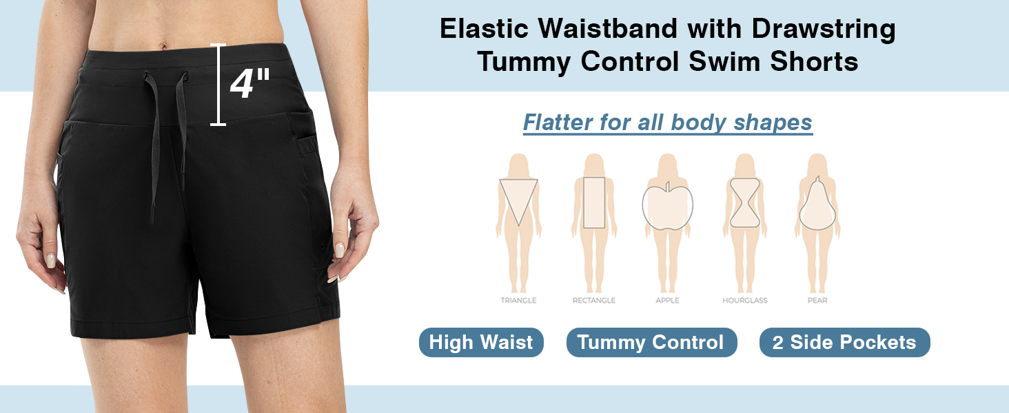 board shorts for women swim