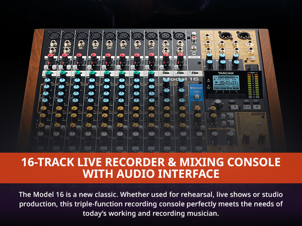 Tascam model16 ミキサー Model 16 | 16トラックライブレコーディングミキサー / USB
