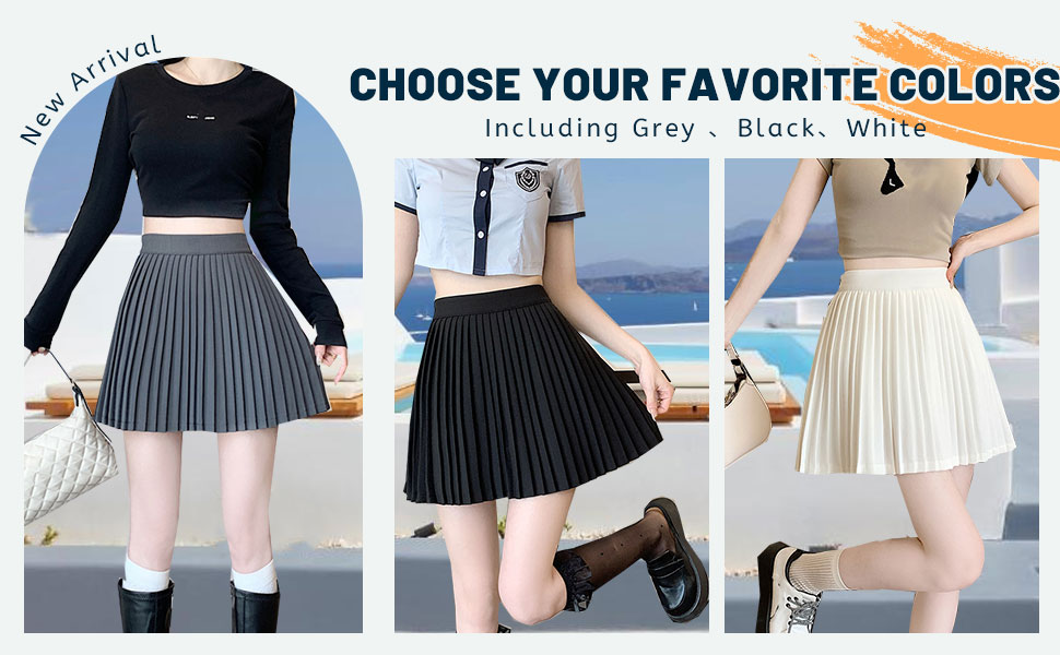 スカート Side accordion line pleated skirt Side accordion line pleated skirt Pleated