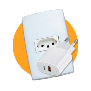 Cabo Usb-C-Lightning + Fonte Carregador Turbo 40W