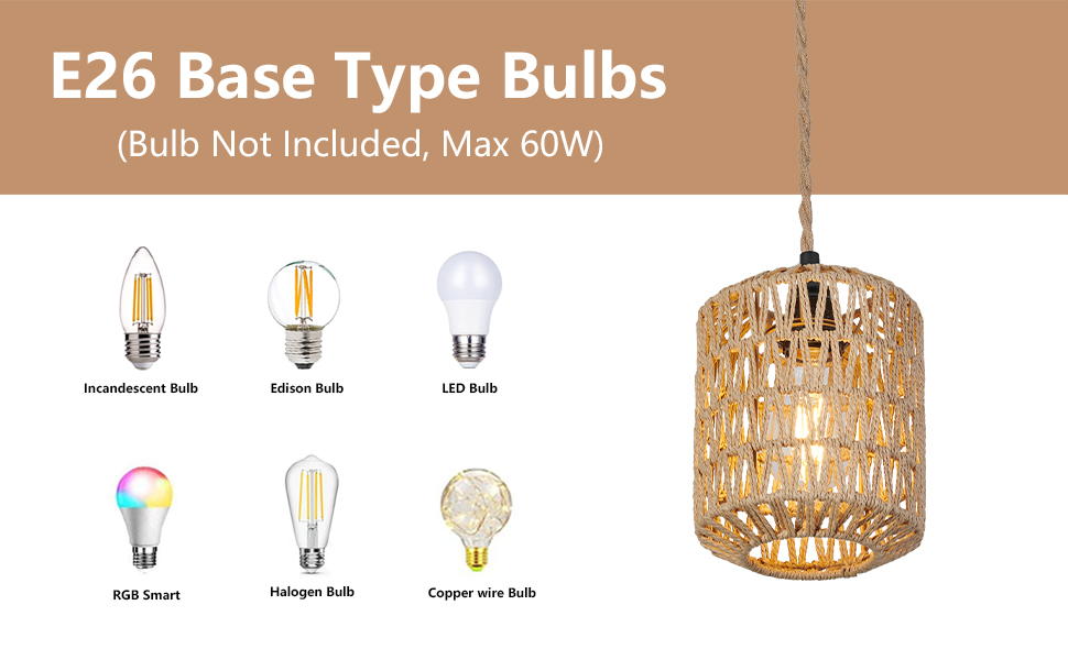 rattan pendant light