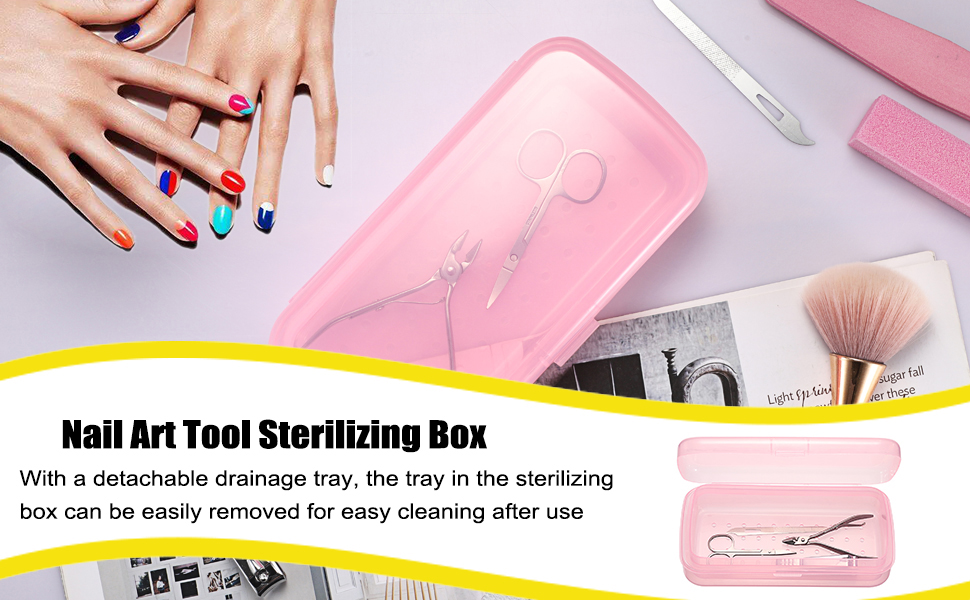 Plastic Sterilizing Tray for Nail Tool, Tweezer, and More