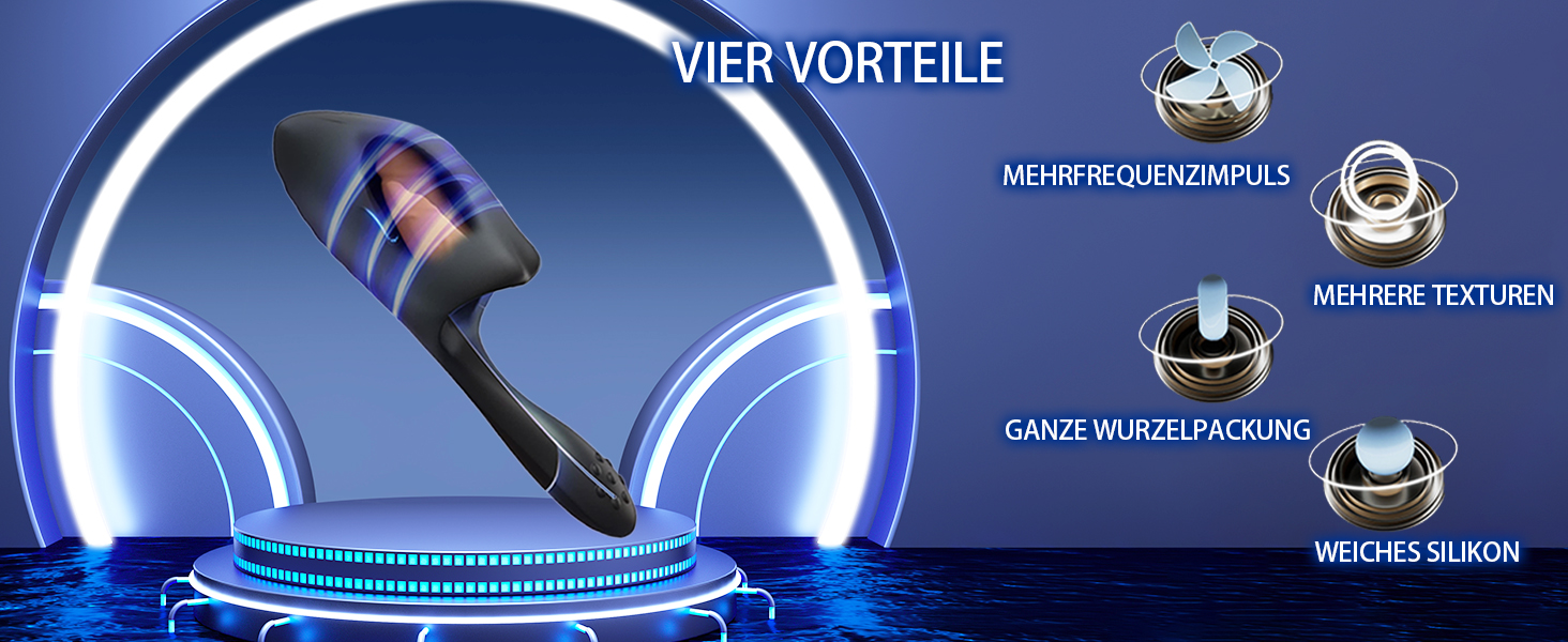 Mit 10 Vibrationsmodi Neuer Masturbatoren Elektrischer Eichel Vibrator Zweiwege Vibrator