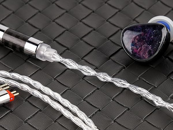 イヤホン 64AUDIO Shielded Silver-Core Cable 4.4 Premium Cable – 64 Audio